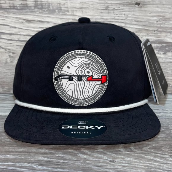GMC AT4 Topo 3D Classic Rope Hat- Black/ White - Picture 1 of 4